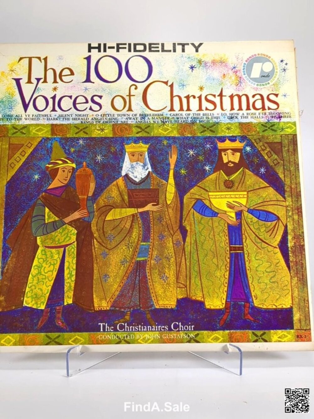 The 100 Voices of Christmas, Vinyl LP, The Christianaires Choir, Hi-Fidelity